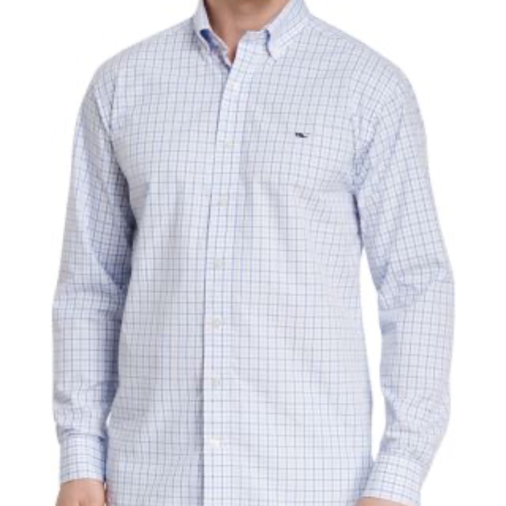 Men's Vineyard Vines Preppy Checkered Button Down Shirt Size XL